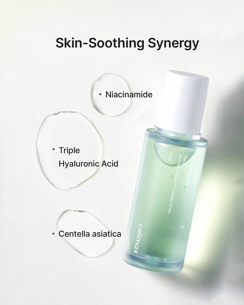 celimax The Real Cica Niacinamide AC Calming Serum - Image 4