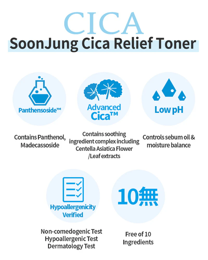 Etude SoonJung Cica Relief Toner - Image 4