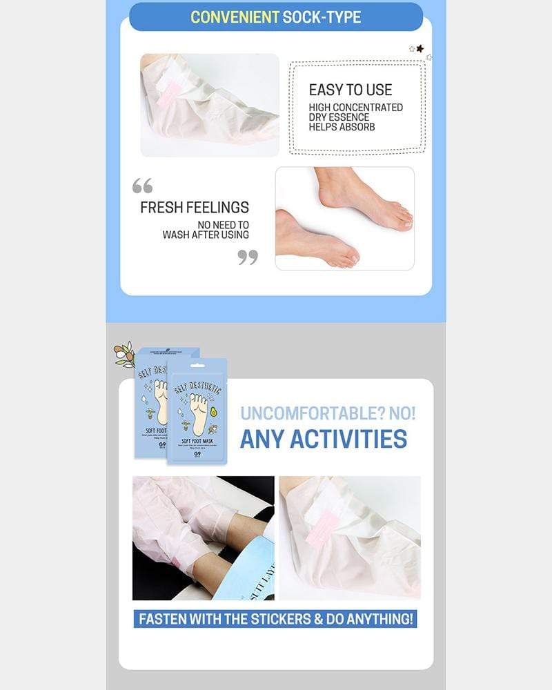 G9SKIN Self Aesthetic Soft Foot Mask - Image 3