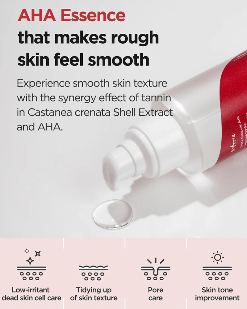 ISNTREE Chestnut AHA 8% Clear Essence (Renewal) - Image 4