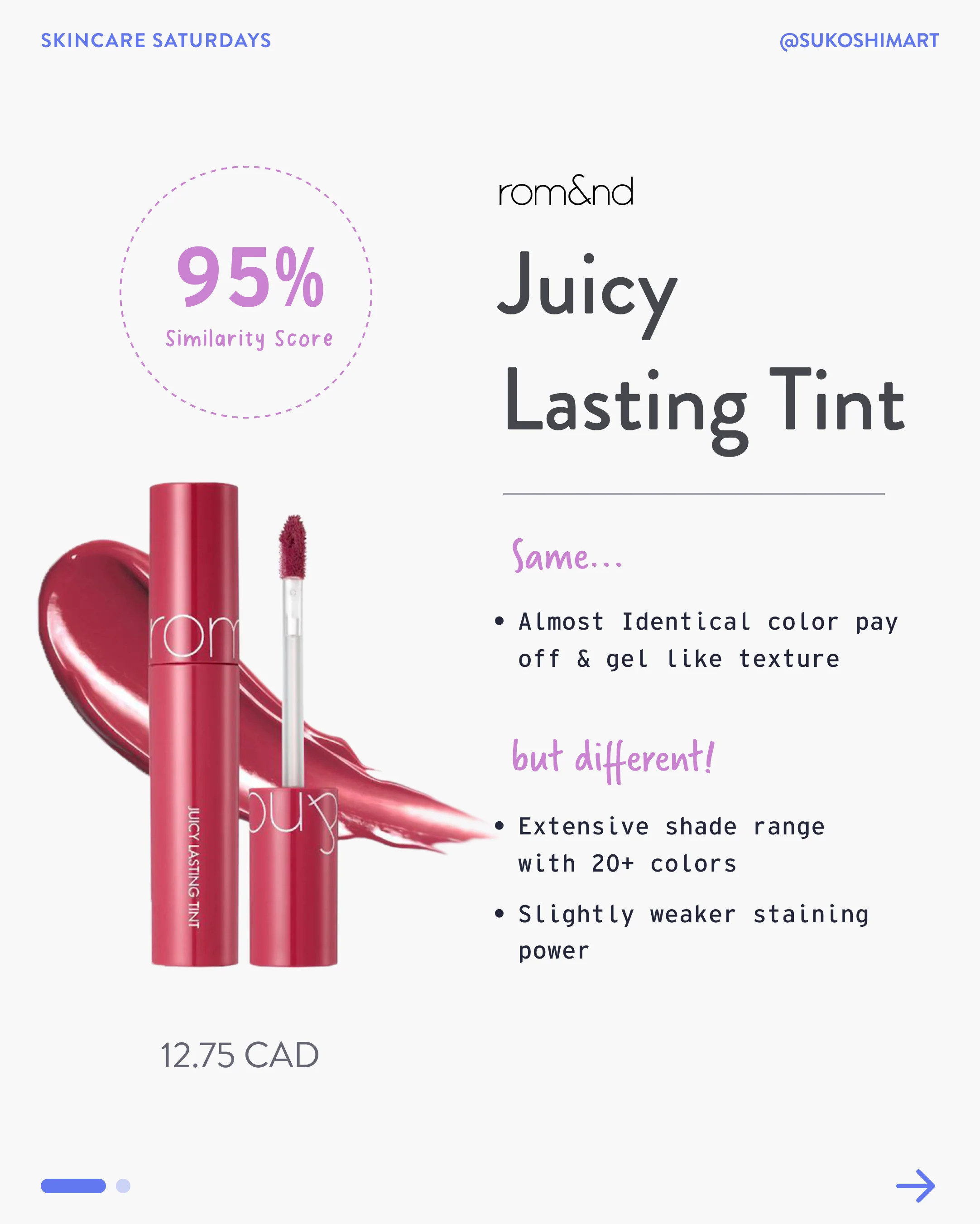 rom&nd Juicy Lasting Tint: Autumn Fruit Series - Image 8