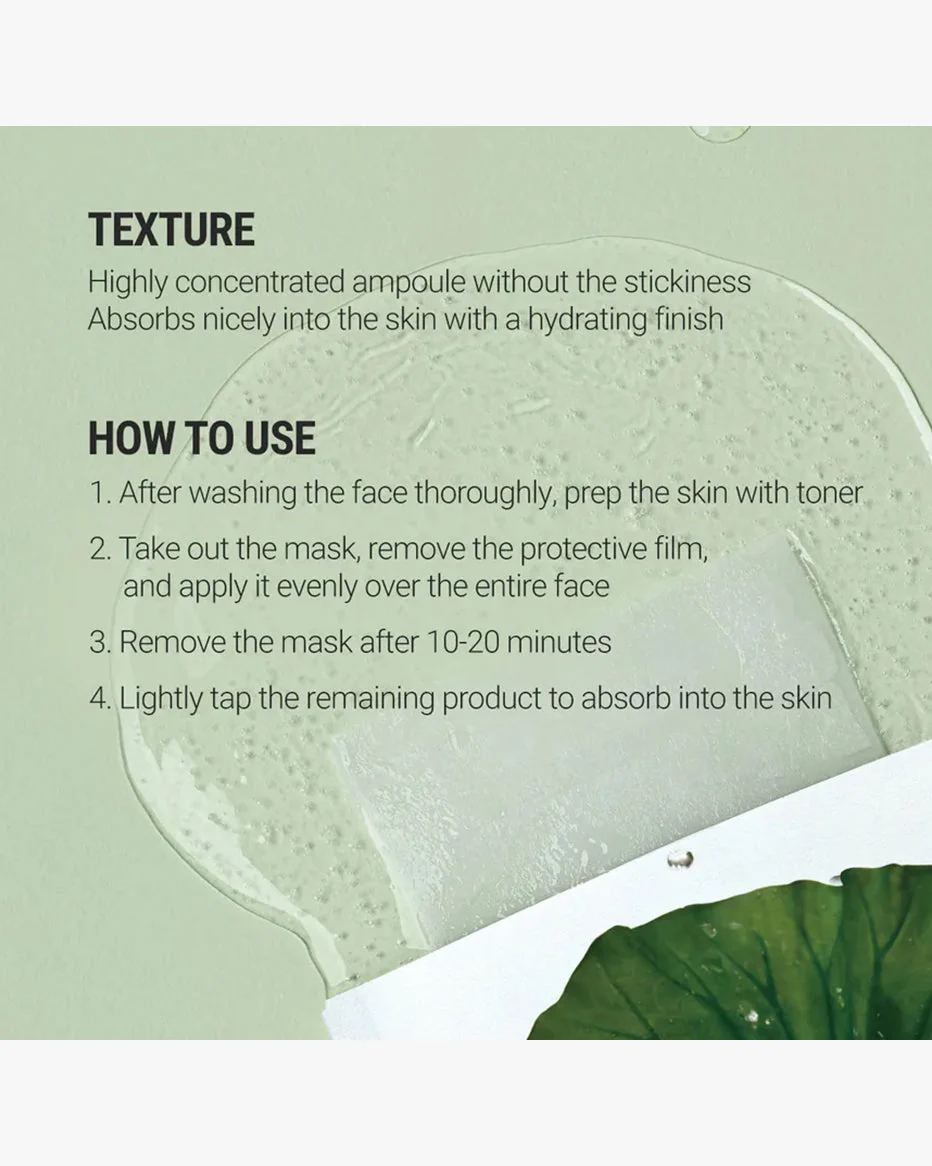 ROVECTIN Clean Lotus Water Calming Sheet Mask - Image 3