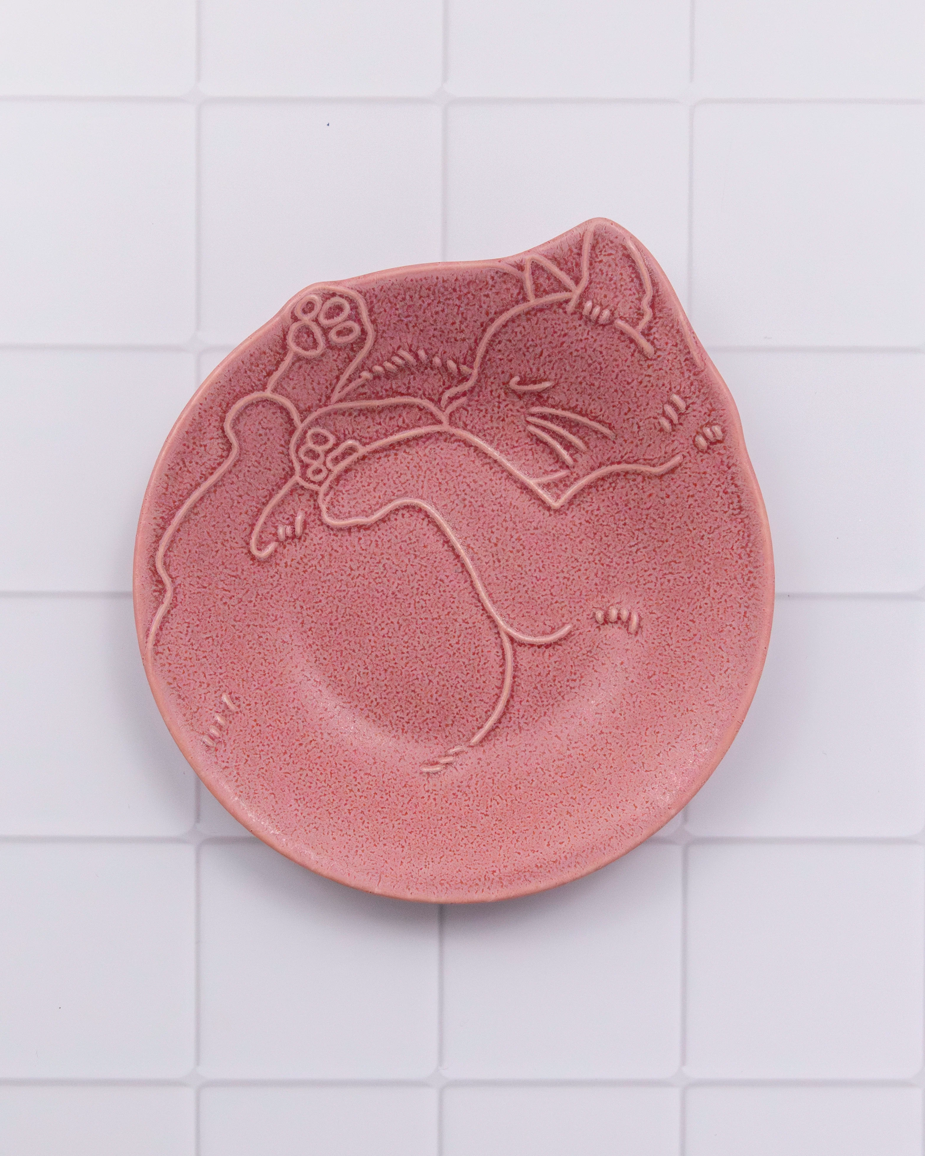 Yamagotouki Mino Ware Small Plate Cat - Image 6